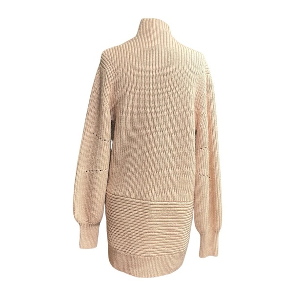 Aritzia Wilfred Darcey Cardigan Merino Wool Oversized Light Pink - Picture 7 of 13